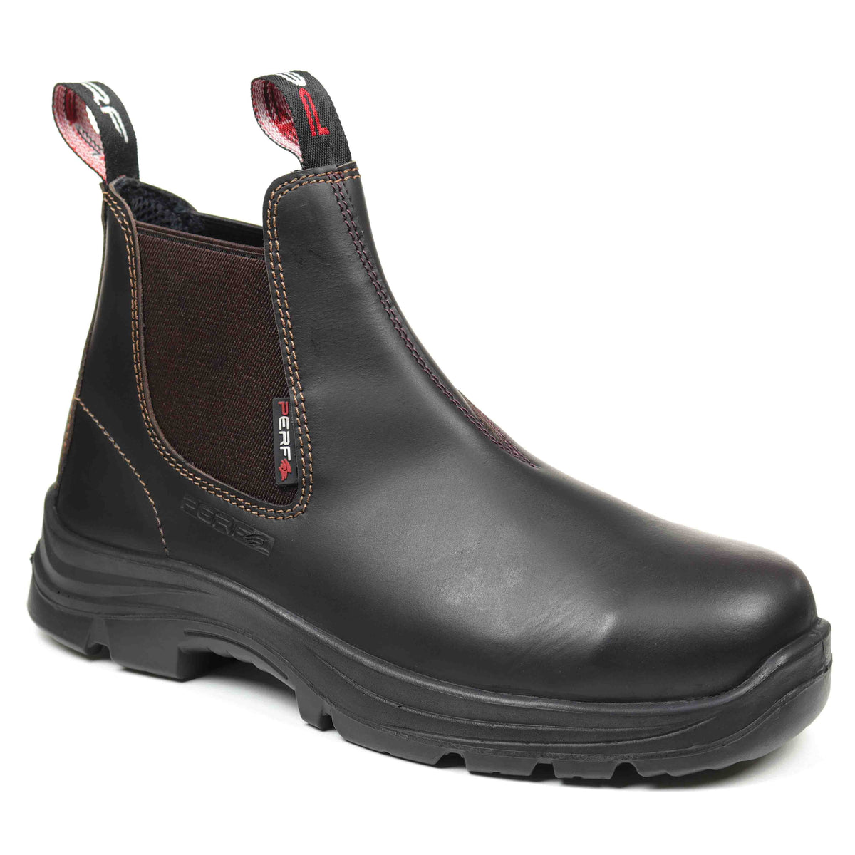 Perf - Country Dealer - Water Resistant Leather Soft Toe Dealer Boots - Stout