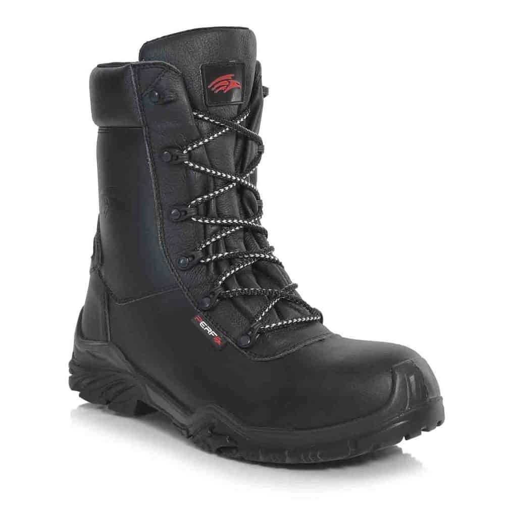 Perf - Platform - S3 WR SRC ESD PU Offshore Side Zip Safety Combat Boots - Black
