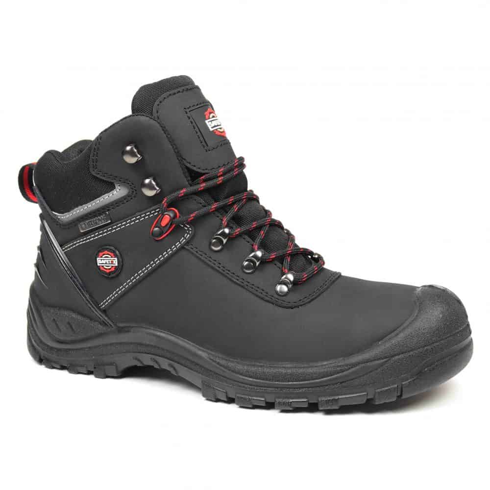 Safetix - Carson - Waterproof Safety Hiker Boots c/w Cap - Black