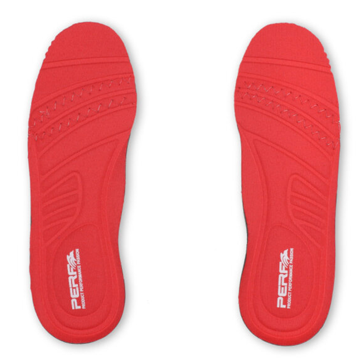 Perf - Soft PU Insole c/w Memory Foam Padding - Red
