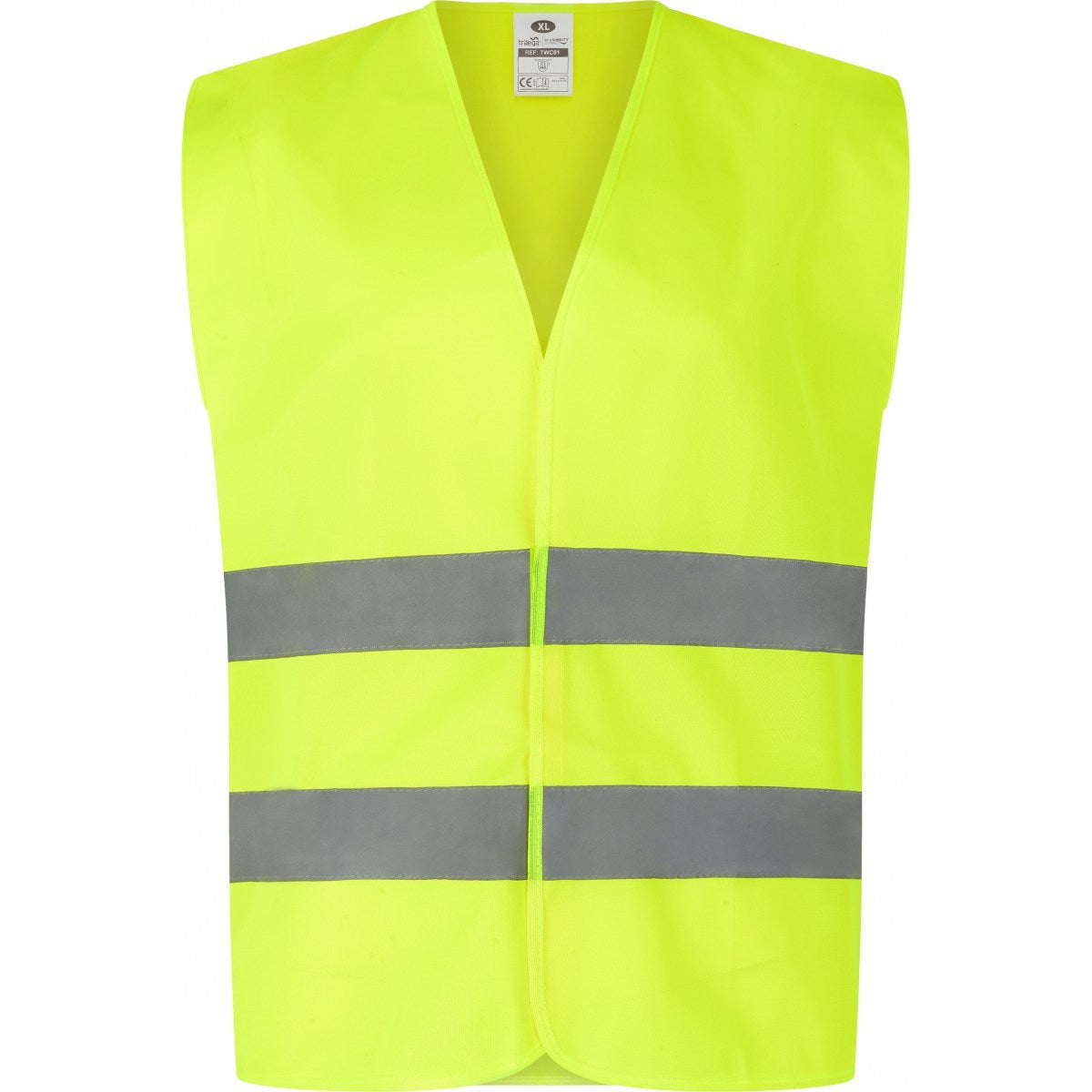 Traega - TWC02 - Two Band Hi-Vis Waistcoat - Yellow - Retail Single
