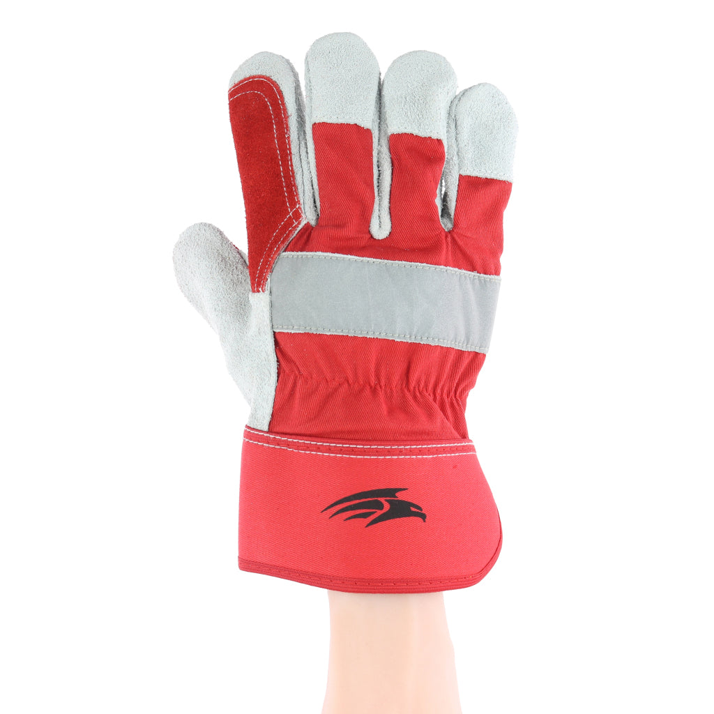 Perf - Carpo - Reinforced Double Palm Rigger Gloves - Red - Pack of 10