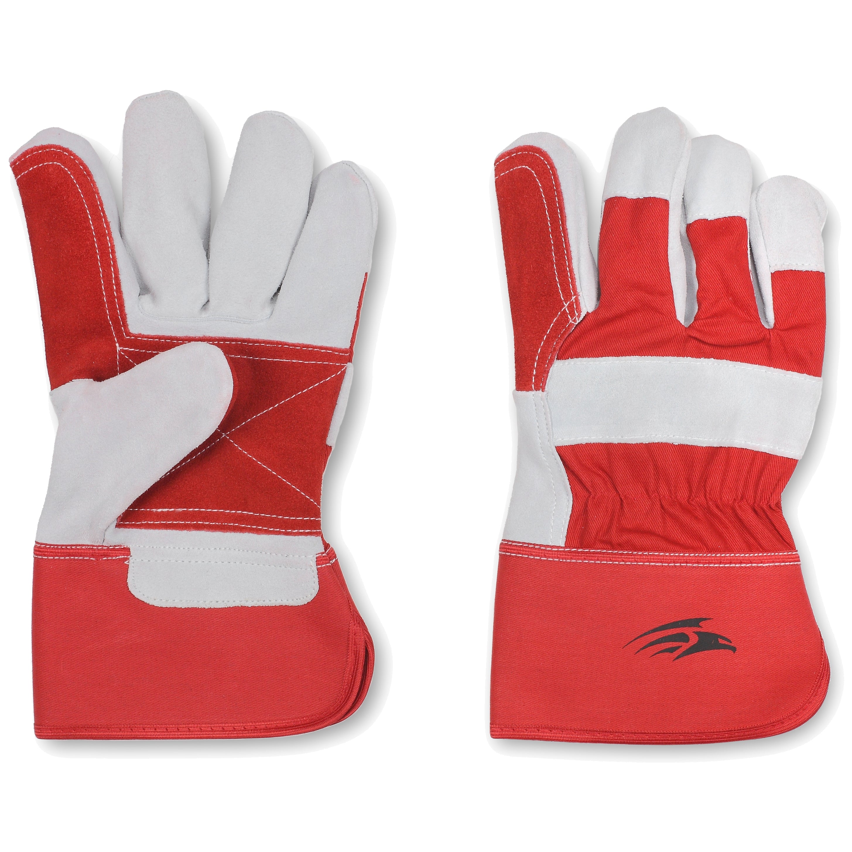 Perf - Carpo - Reinforced Double Palm Rigger Gloves - Red - Pack of 10