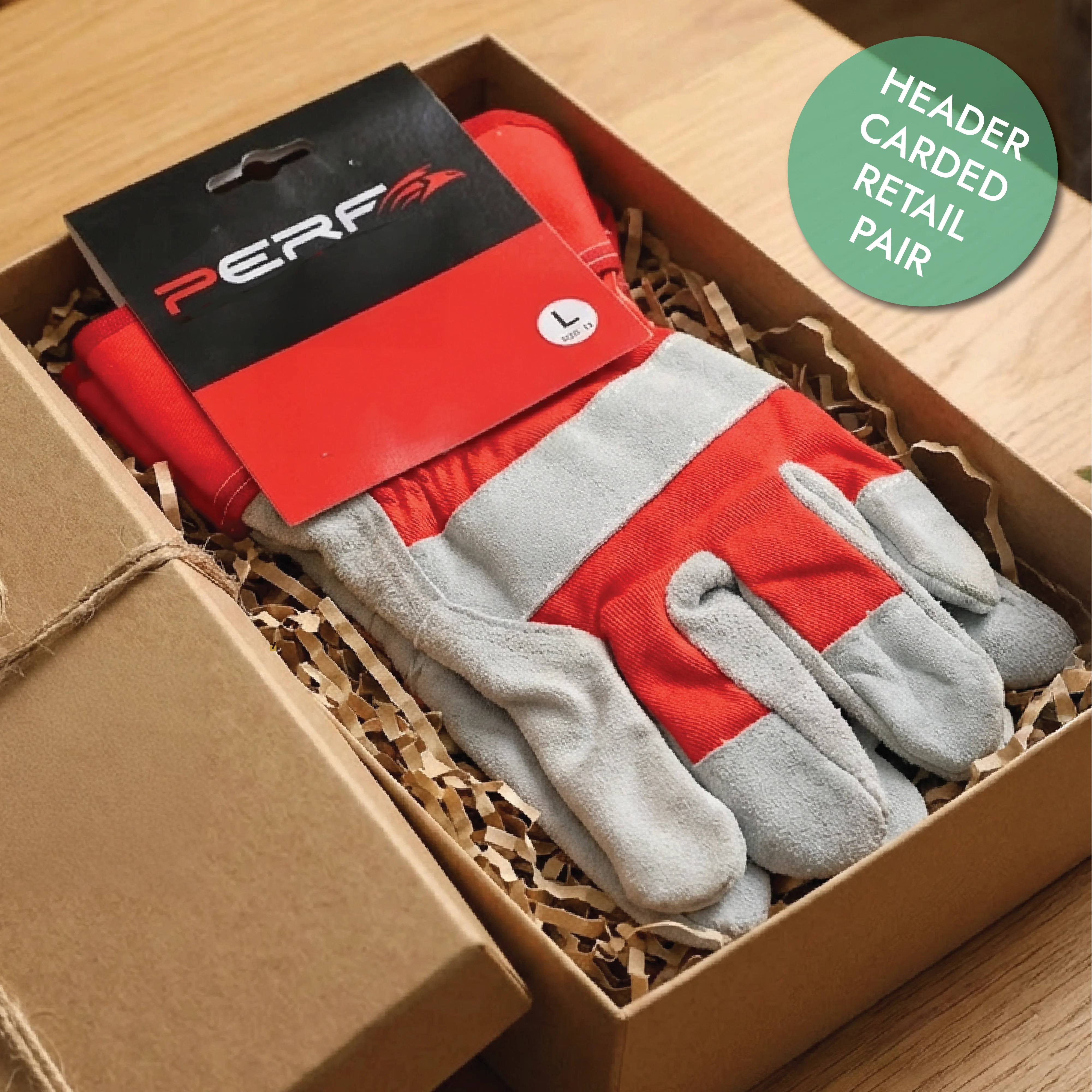 Perf - Nix - Standard Rigger Gloves - Red/Grey - Retail Pair