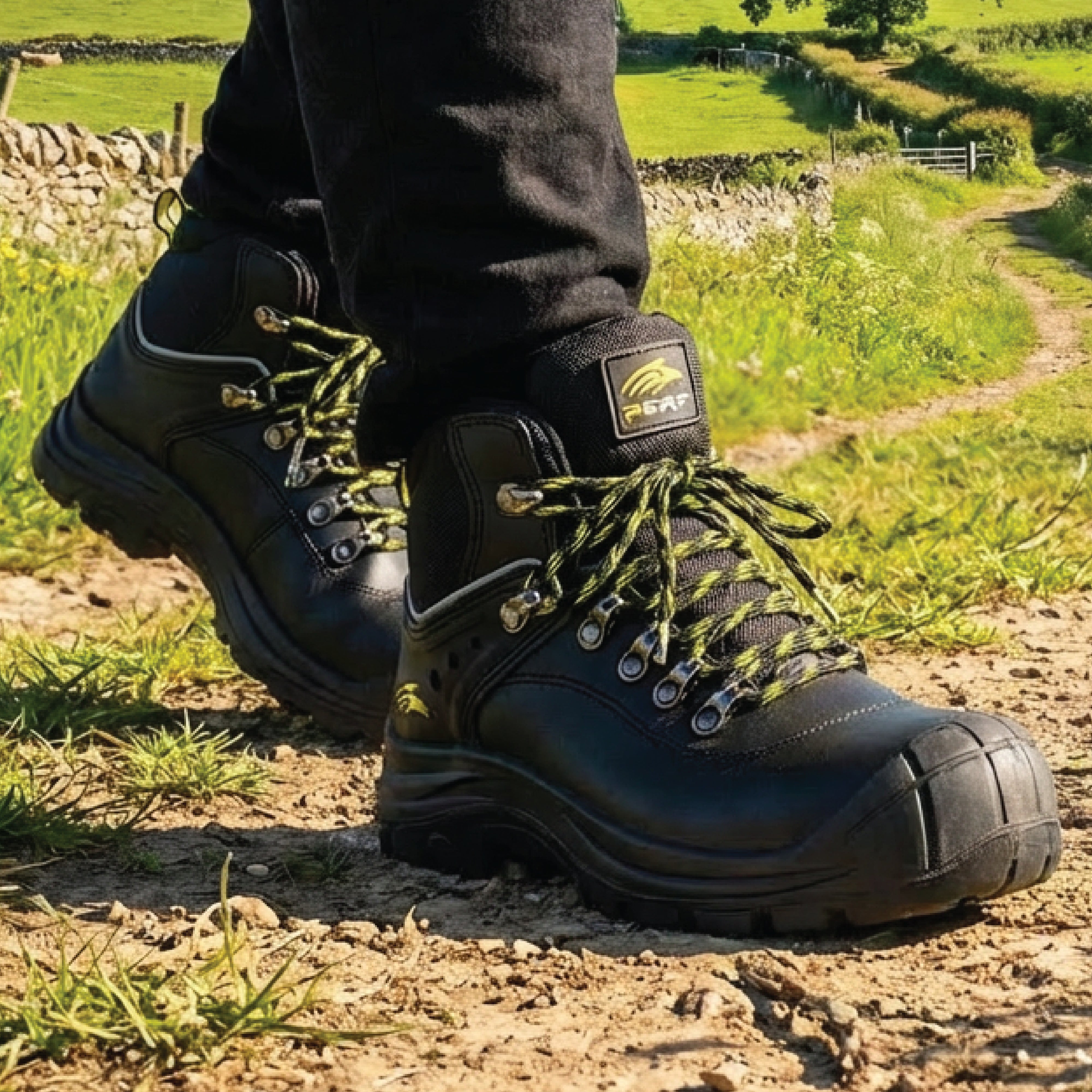 Perf - Torsion Pro - Safety Hiker Boots c/w Cap - Black