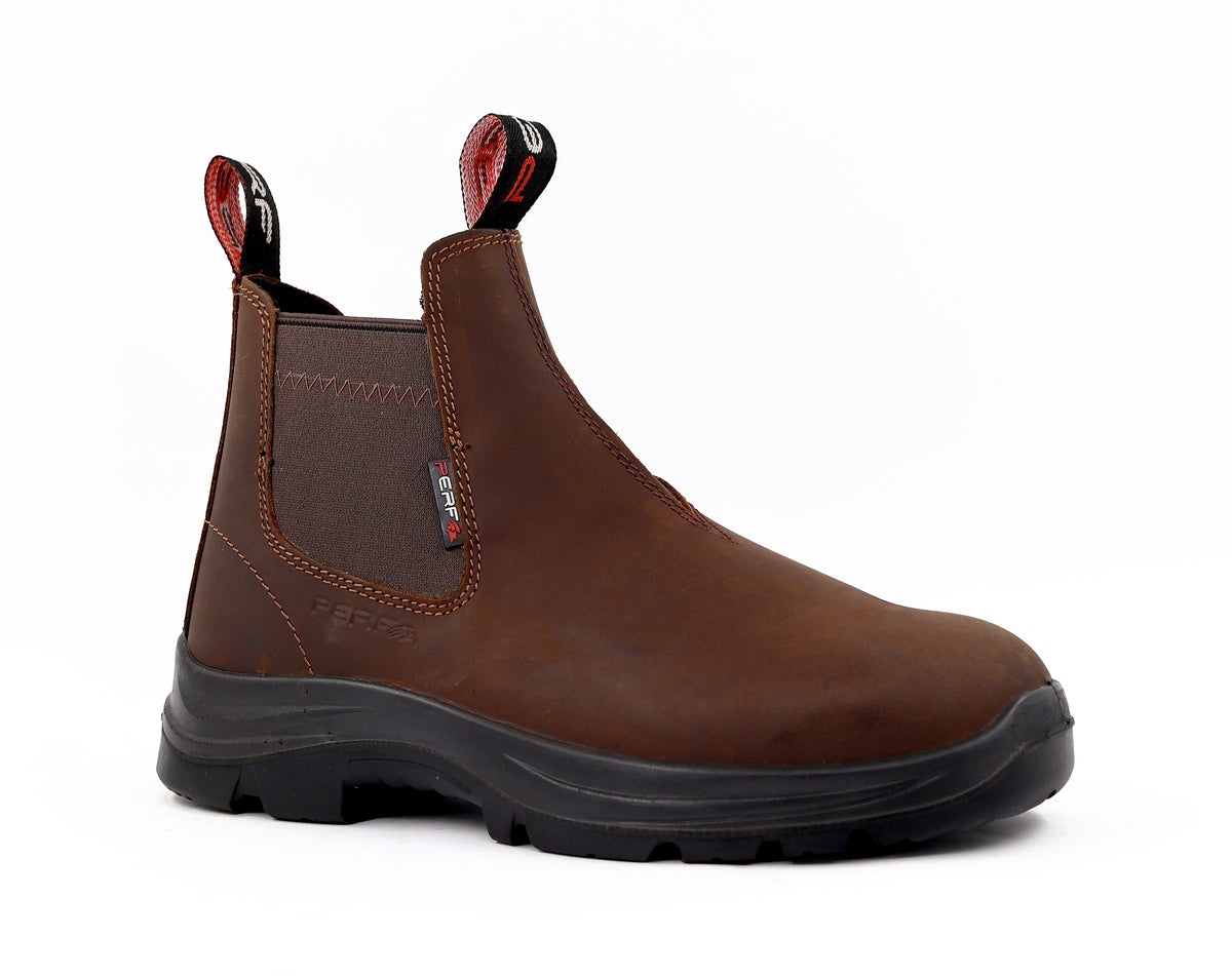 Perf - Country Aqua Dealer - Waterproof Leather Soft Toe Dealer Boots - Brown