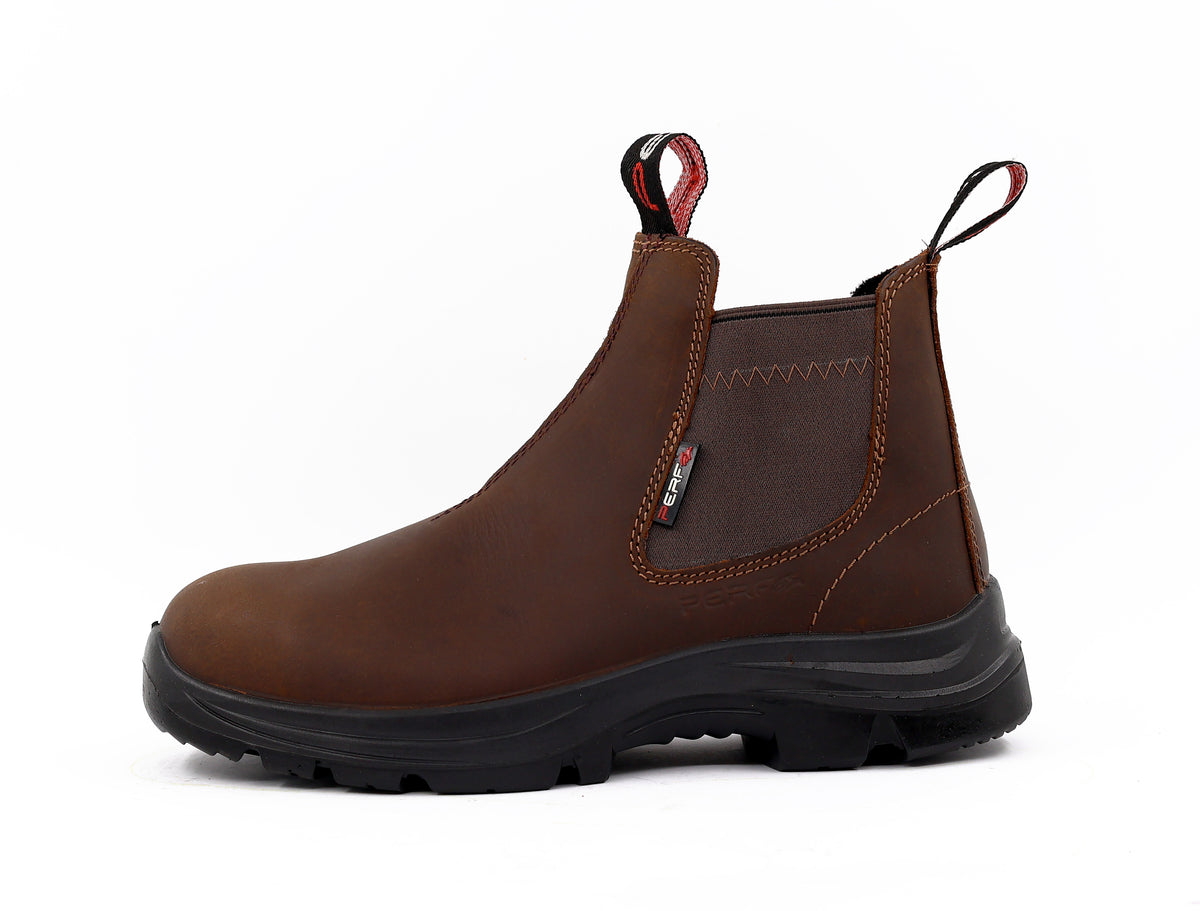 Perf - Country Aqua Dealer - Waterproof Leather Soft Toe Dealer Boots - Brown