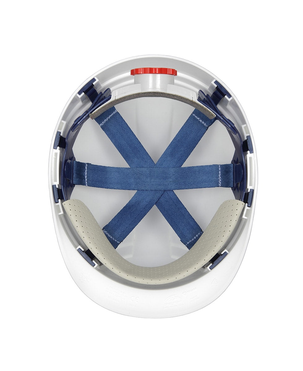 Perf - Y-Shield OR7 - Fully Auto Rotary Ratchet Drive 4 Point Safety Helmet - White - Carton of 20