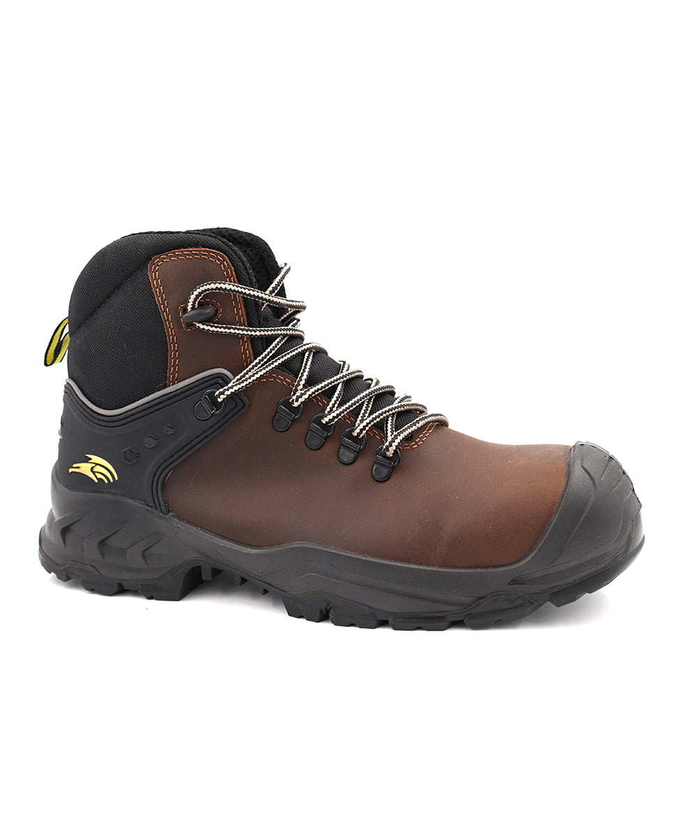 Perf - Torsion Pro NM - Non-Metal Safety Hiker Boots c/w Cap - Brown