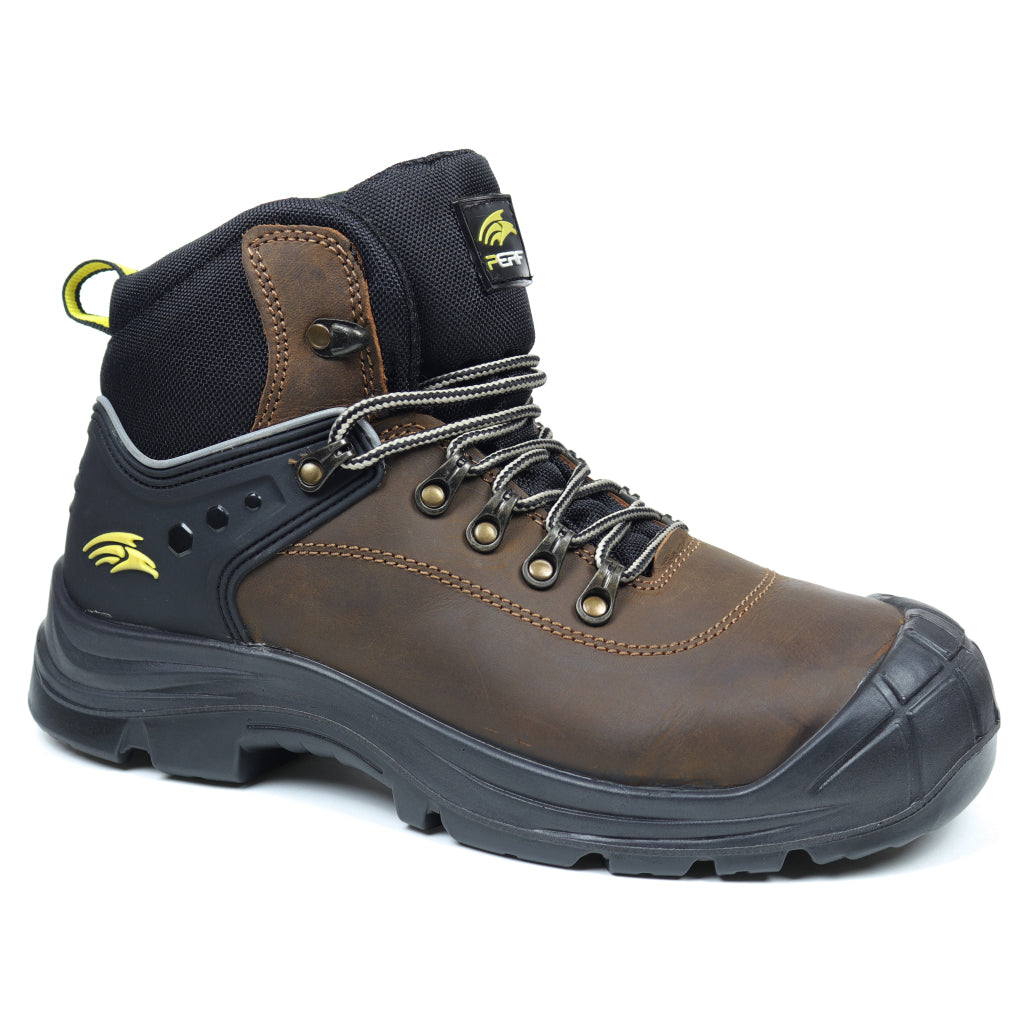 Perf - Torsion Pro - Safety Hiker Boots c/w Cap - Brown